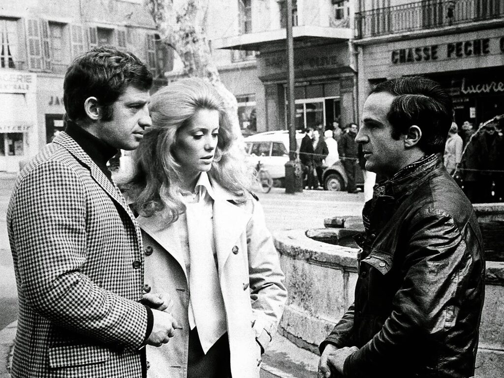 Truffaut - Francois Truffaut, CatherineDeneuve e Jean Paul Belmondo