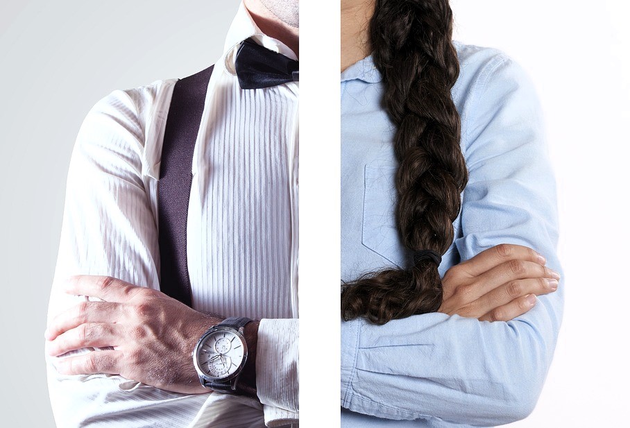 Pari opportunità: mezzo uomo e mezza donna