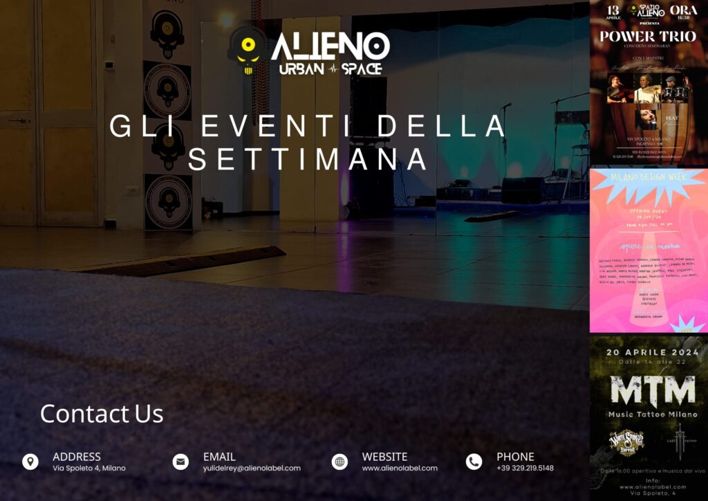 Alieno Urban Space: Locandina